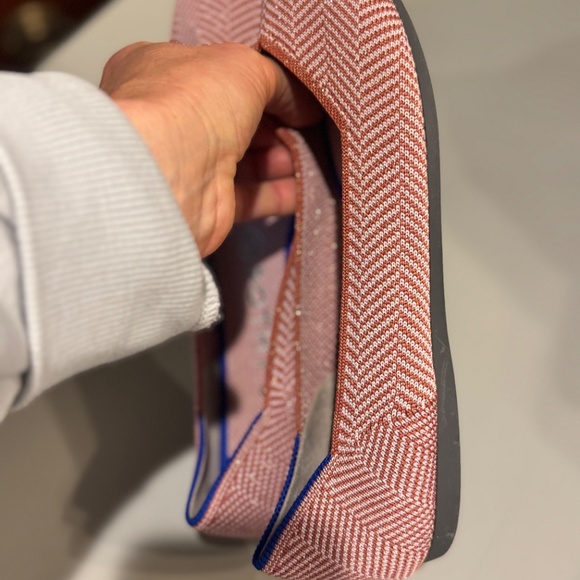 Rothy's Points 8.5 Amber Stripe Metallic - Never Worn Rare - Picture 9 of 9